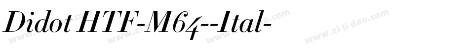 Didot HTF-M64--Ital字体转换